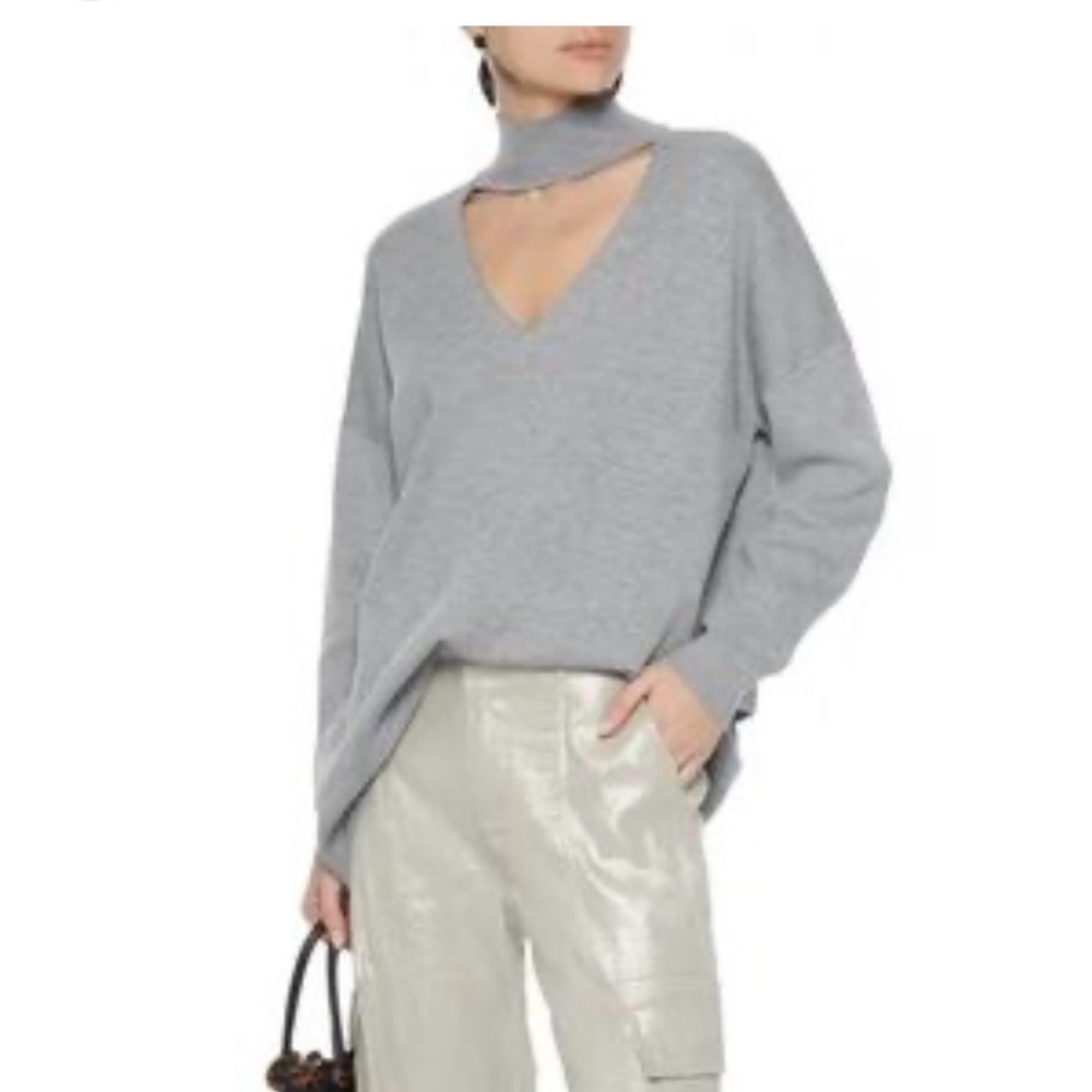 Alice and Olivia Cutout Mockneck Sweater